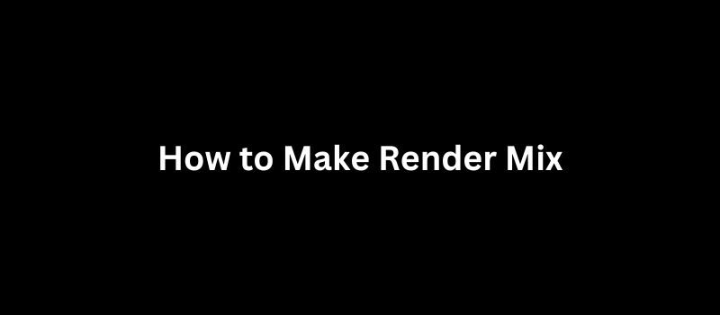 How to Make Render Mix A Comprehensive Guide for UK Homeowners