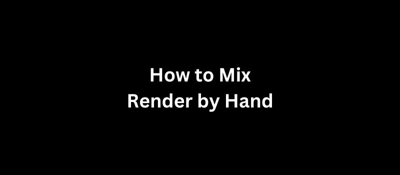 How to Mix Render by Hand A Step-by-Step Guide for UK Homeowners