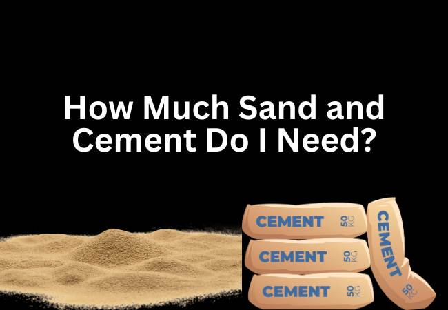 Sand & Cement Mix Calculate Quantities Easily